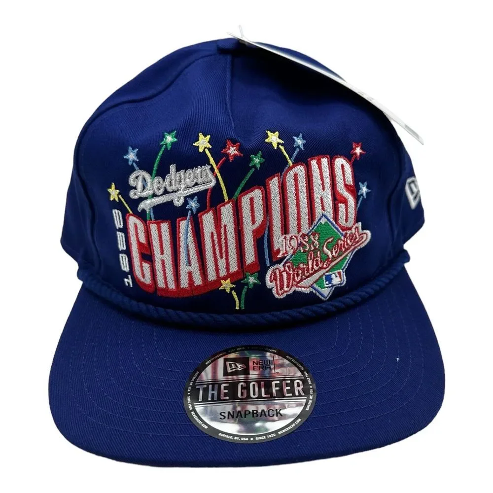 New Era Los Angeles Dodgers 1988 World Series Champions Hat Golfer Snapback Cap